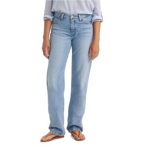 Levi's '94 Baggy Bootcut Jeans 100% Cotton Light Blue Straight Leg Denim Jeans